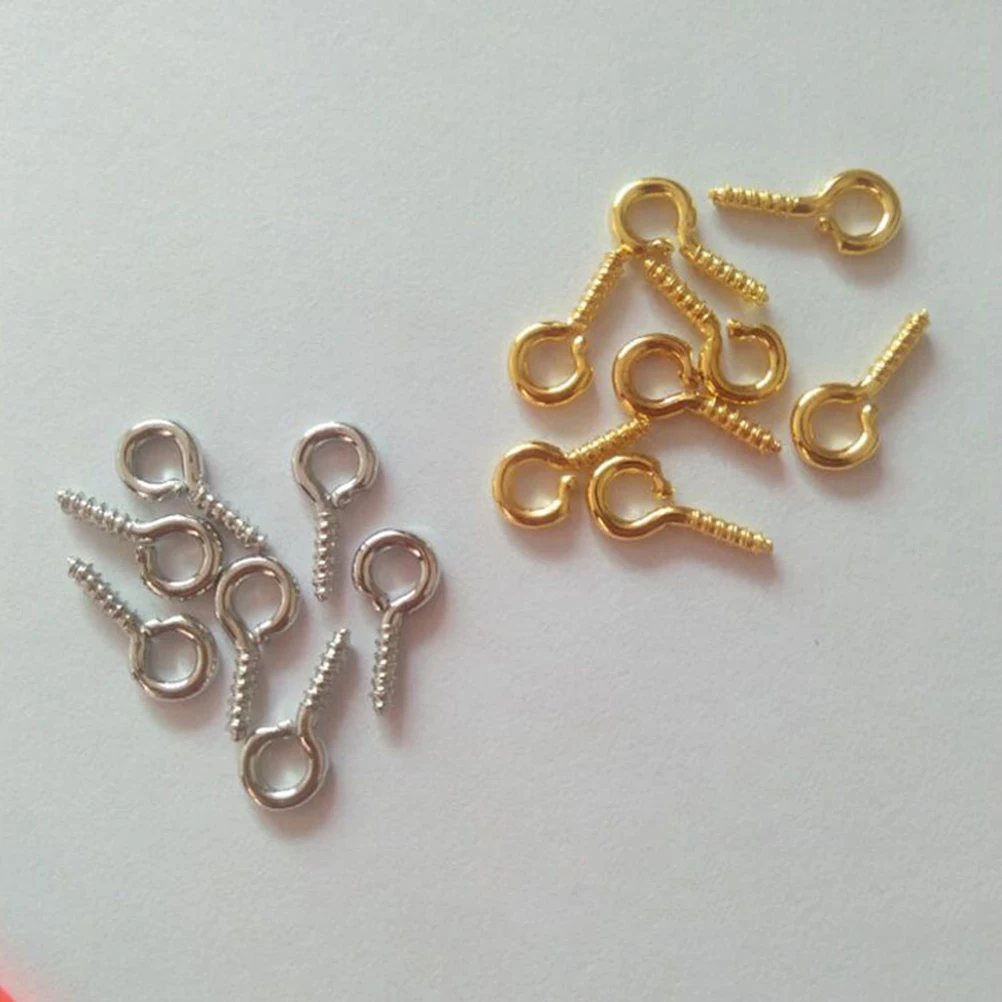 

300 Pcs Sheep Eye Screws Peg for Crafting Fashion Jewelry Accessories Mini Pins Creative