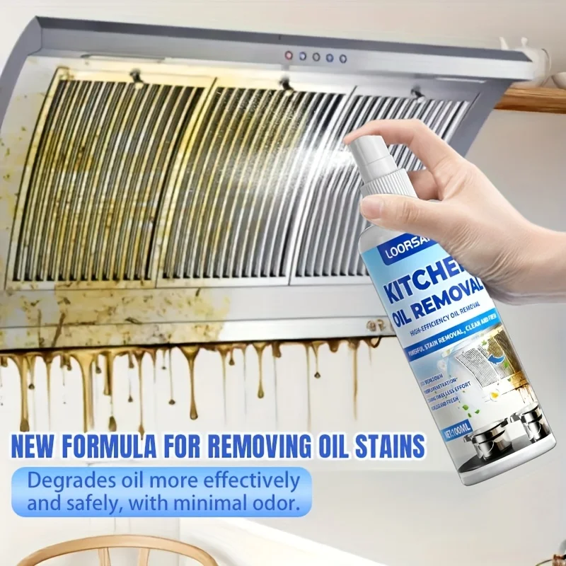 Semprotan Penghilang Lemak Dapur LOORSAN - Efektif Melarutkan Noda Minyak, Aman untuk Permukaan, Mudah Dibersihkan, Penting untuk Dapur Rumah