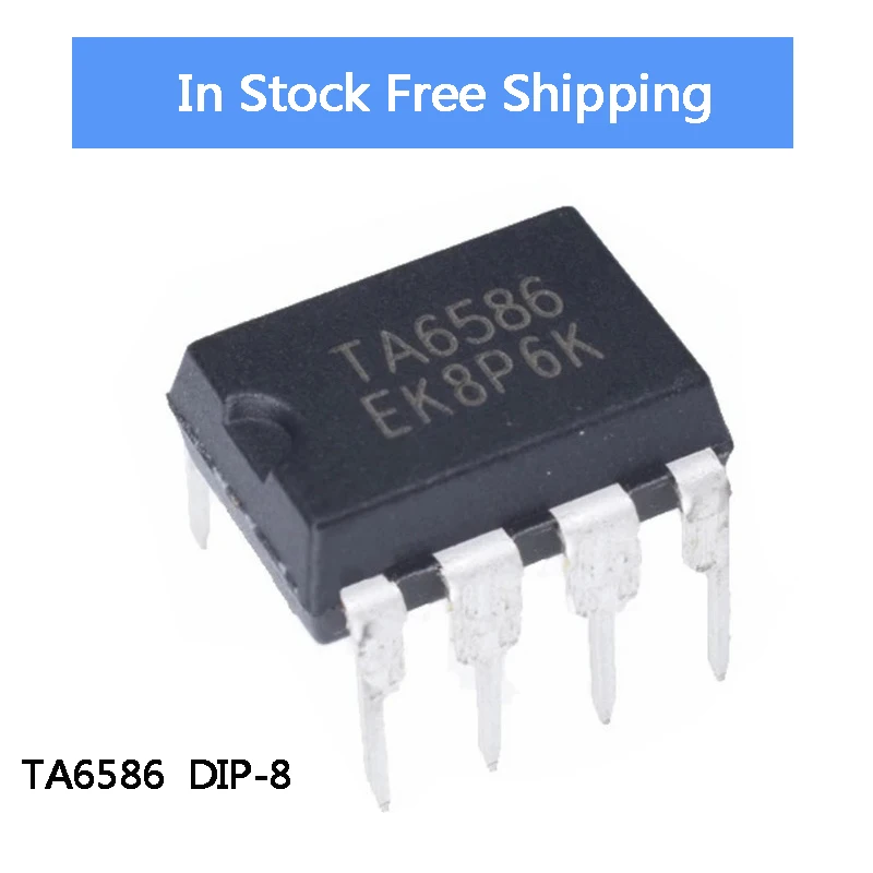 (2-5pcs) 100% original New TA6586 6586  DIP-8 Chipset