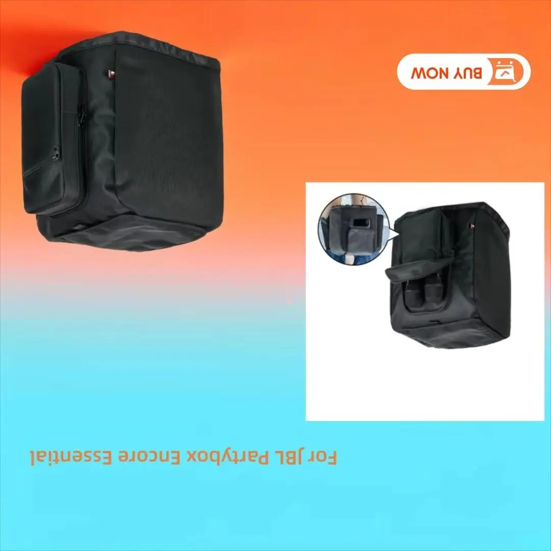 

For JBL Partybox Encore Essential Body Case Microphone Side Storage Pouch, Portable Case for Audio Devices, Outdoor Speaker Case