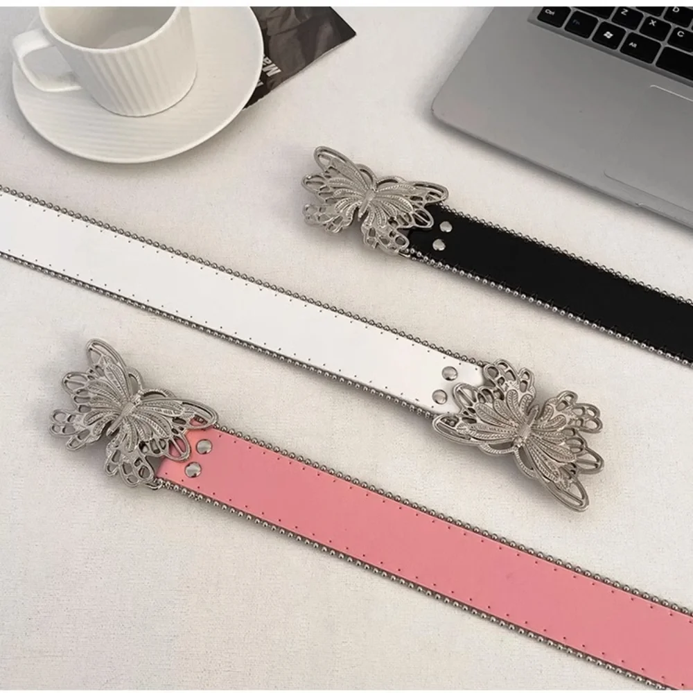 Nieuwe PU Hip Hop Punk Riem Legering Accessoires Brede Rand Taille Riem Retro Mode Riem