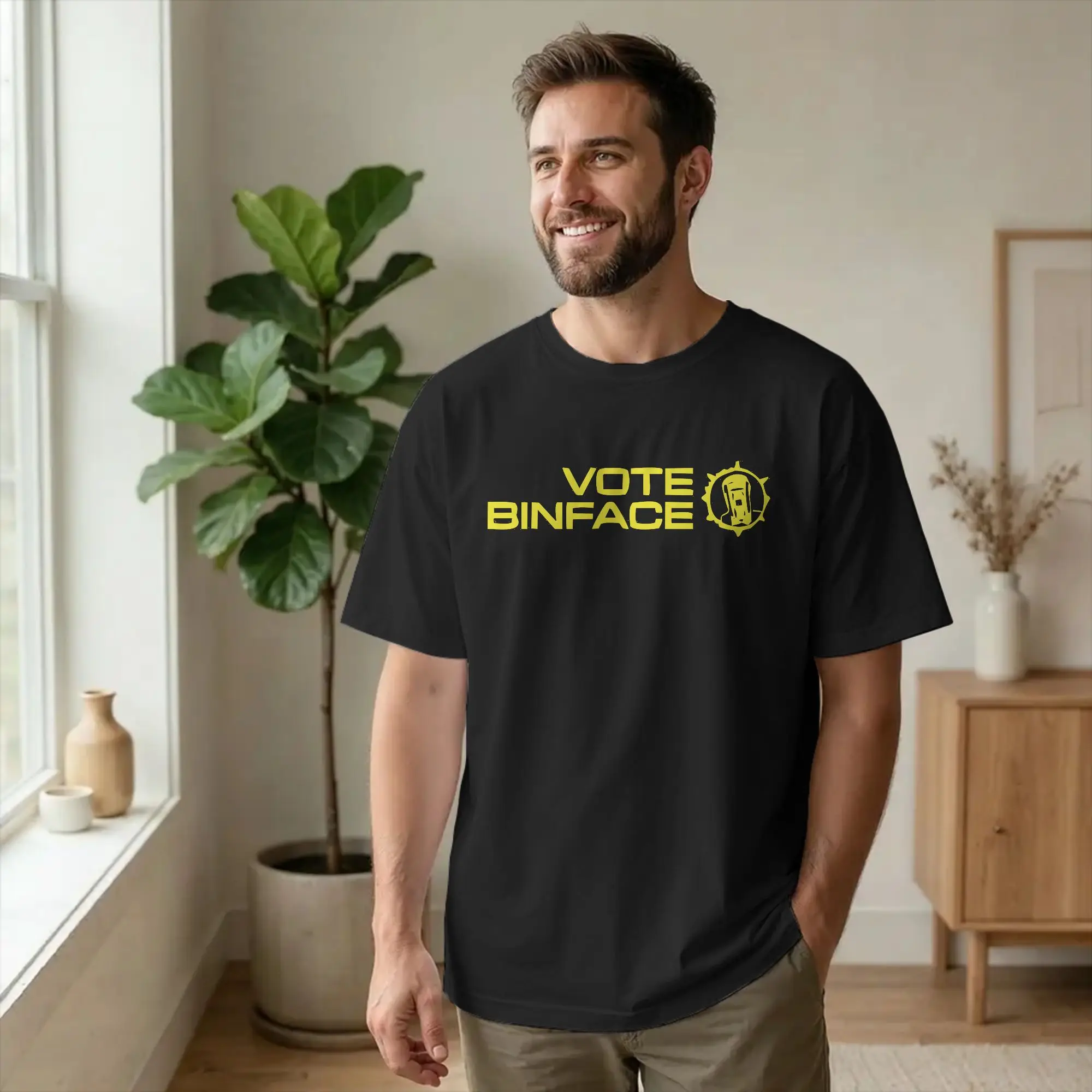 Vote for Count Binface UK General Election T-Shirt Men Makerfield Novelty Pure Cotton Tee Round Collar T Shirt Big Size Clothing