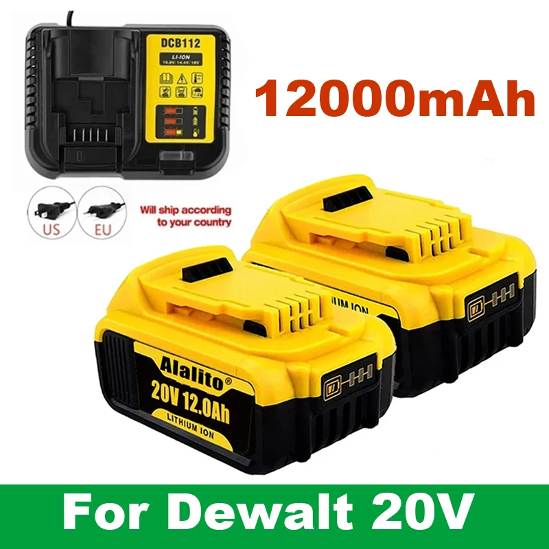 

Аккумулятор для электроинструмента DeWalt DCB205 DCB 206 DCB181 DCB182 DCB200 20 в 6A 8A 12A 18 в 20 в