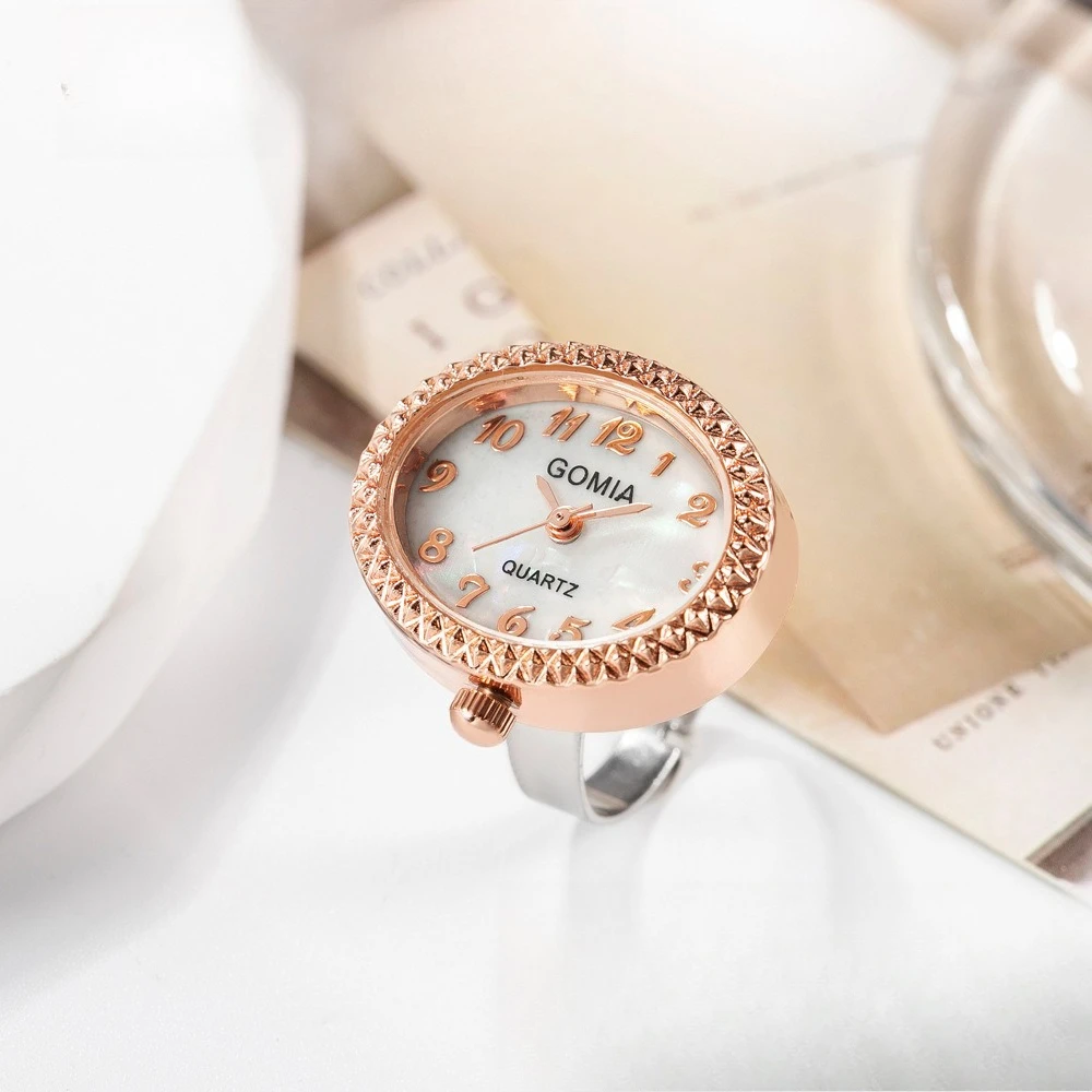 Fashion Oval Waterproof Finger Watch with Adjustable Size Digital Ring Watches Party Jewelry Gift