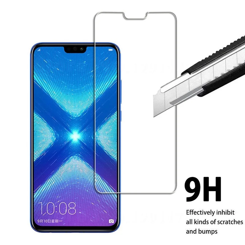 Honor 8x glass on for huawei honor 8x honer hono 8c 8 x Lite screen protector protective tempered glas film huavei x8 c8 8lite