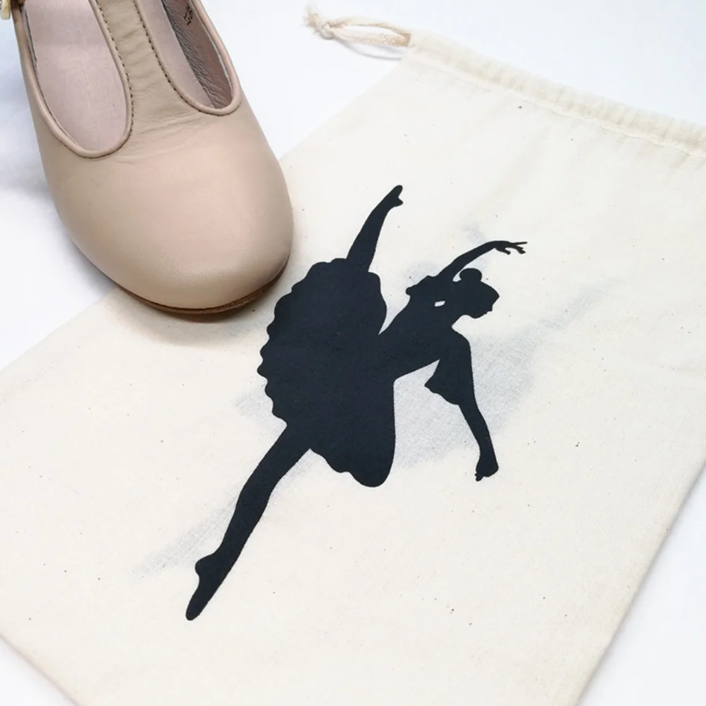 2 Pcs Dance Bag Toddler Shoe Bags for Travel Ballet Shoes Women Canvas