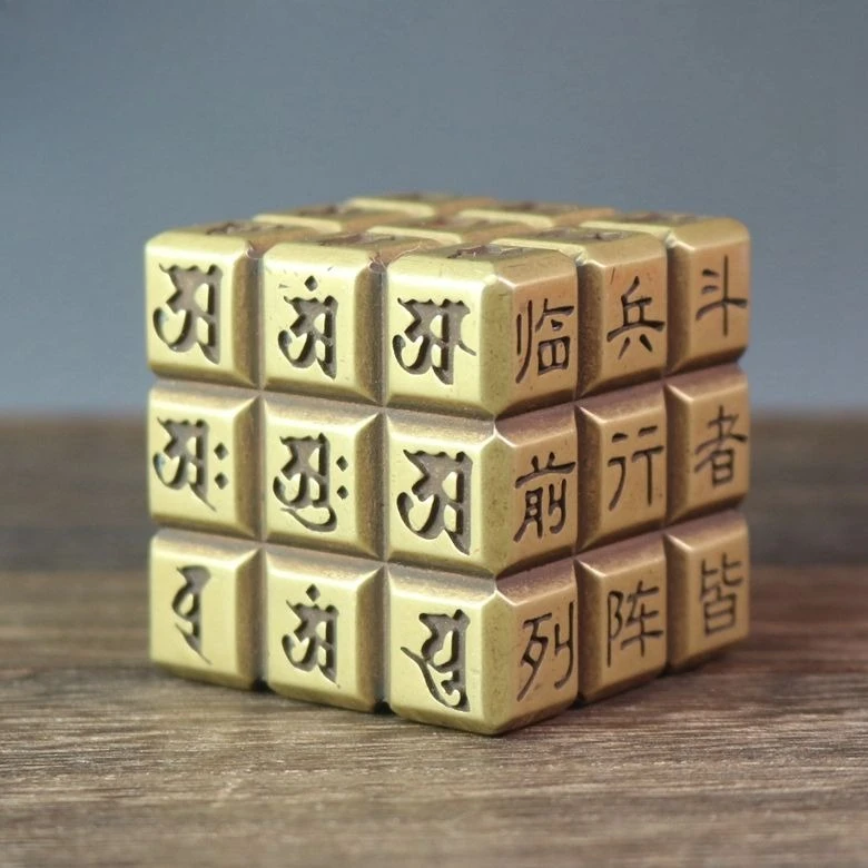 Nine-character mantra Taoist Nine Syllables Paperweight Statue Sculpture Figurines Home Garden Decoration Statues For House ﻿