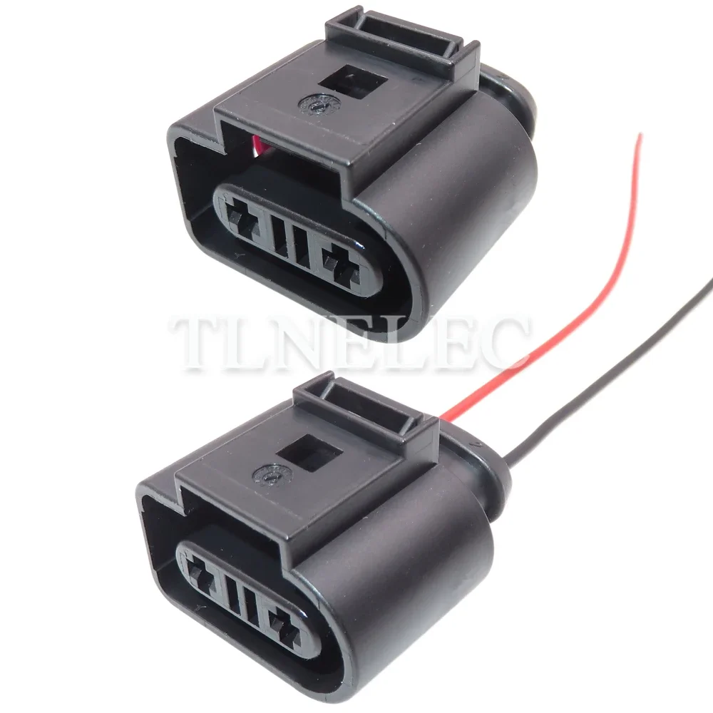 2 Pin Way Auto Coolant Temperature Sensor Socket With Wires Automobile Waterproof Connector For VW Audi 1K0973202 1K0 973 202