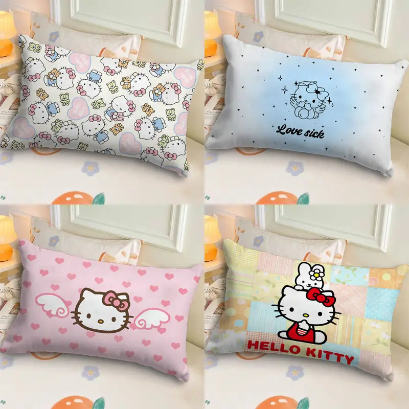 Cartoon Cute Hello Kitty Pillows with Core Home Super Soft Cushion Celebrity Dormitory Decor Pillow Pads Creative Sofa Ornament