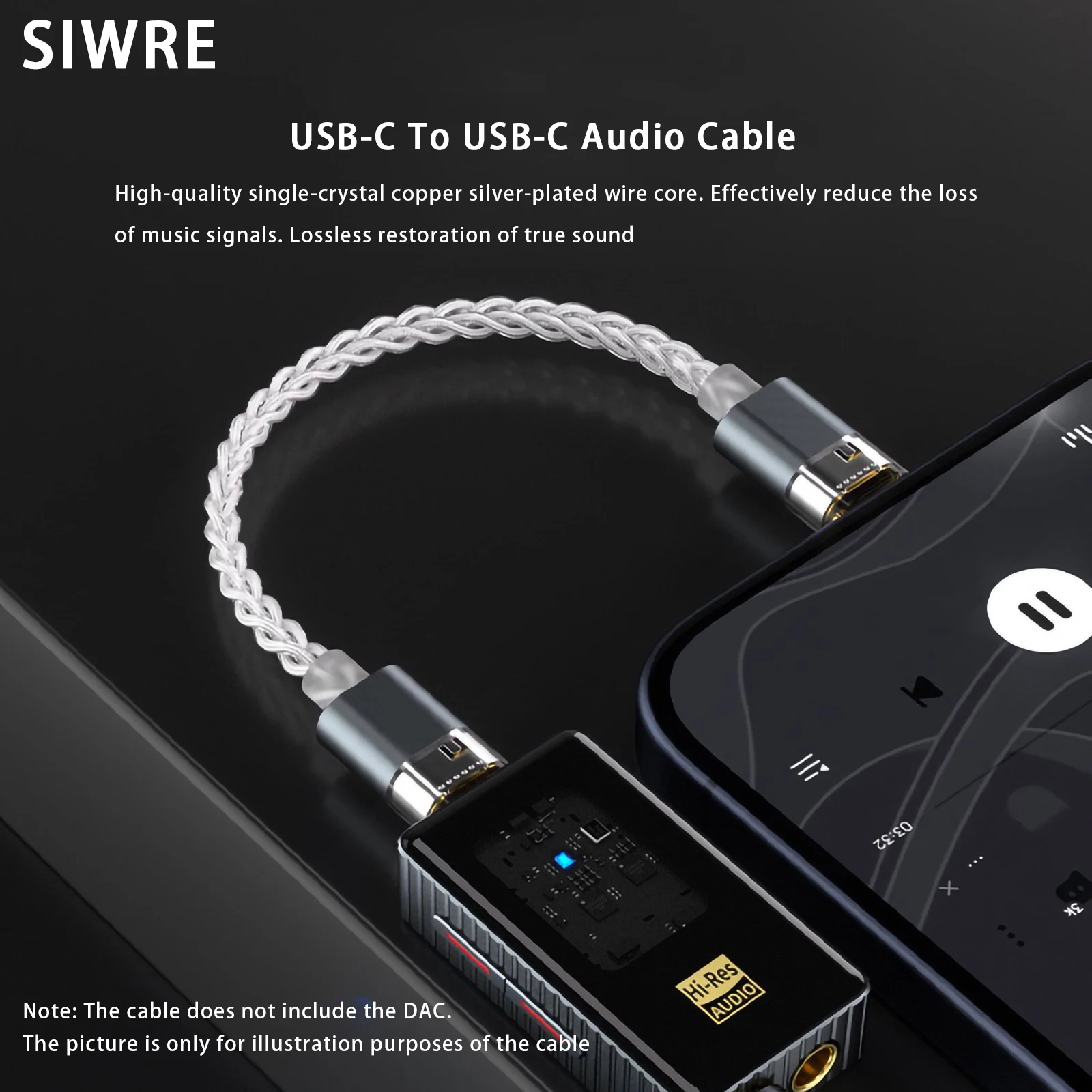 SIWRE OT1 Type-c To Type-c Aud - Audio Dac review and price