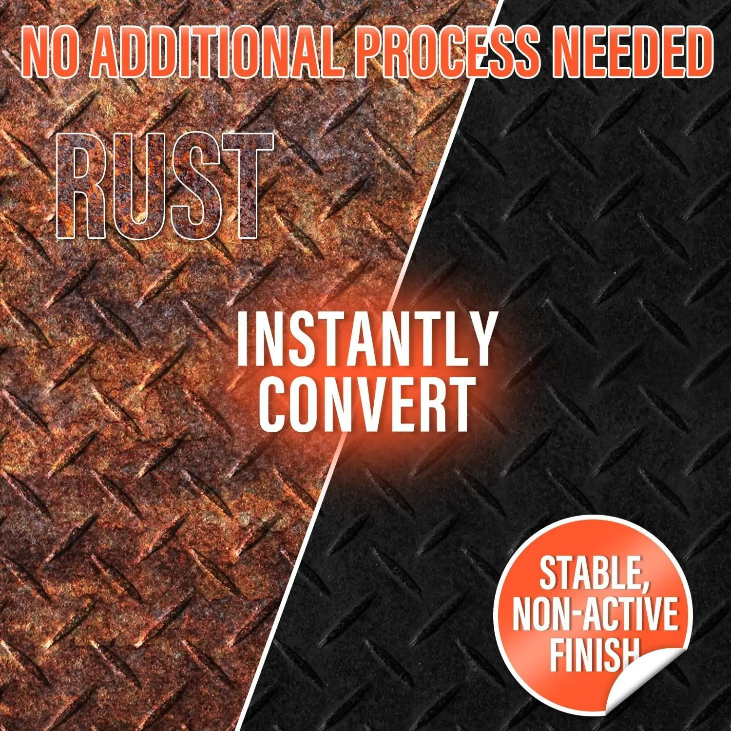 3-in-1 Rust Converter&Metal Primer Black Heat-Resistant Anti Rust Paint for Automotive Industrial Rust Encapsulator for Chassis