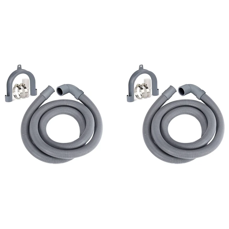 ABUD-2X Сливный шланг для стиральной машины Стиральная машина 2,5 м Удлинитель сливного шланга для стиральных машин Посудомоечные машины Сушилки