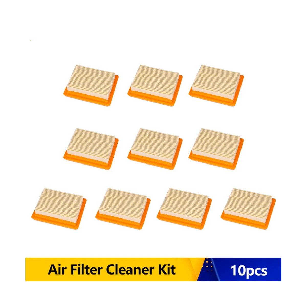 Paquete de 10 piezas adecuado para elementos de filtro de aire de FS120/200/250, desbrozadora y cortacésped