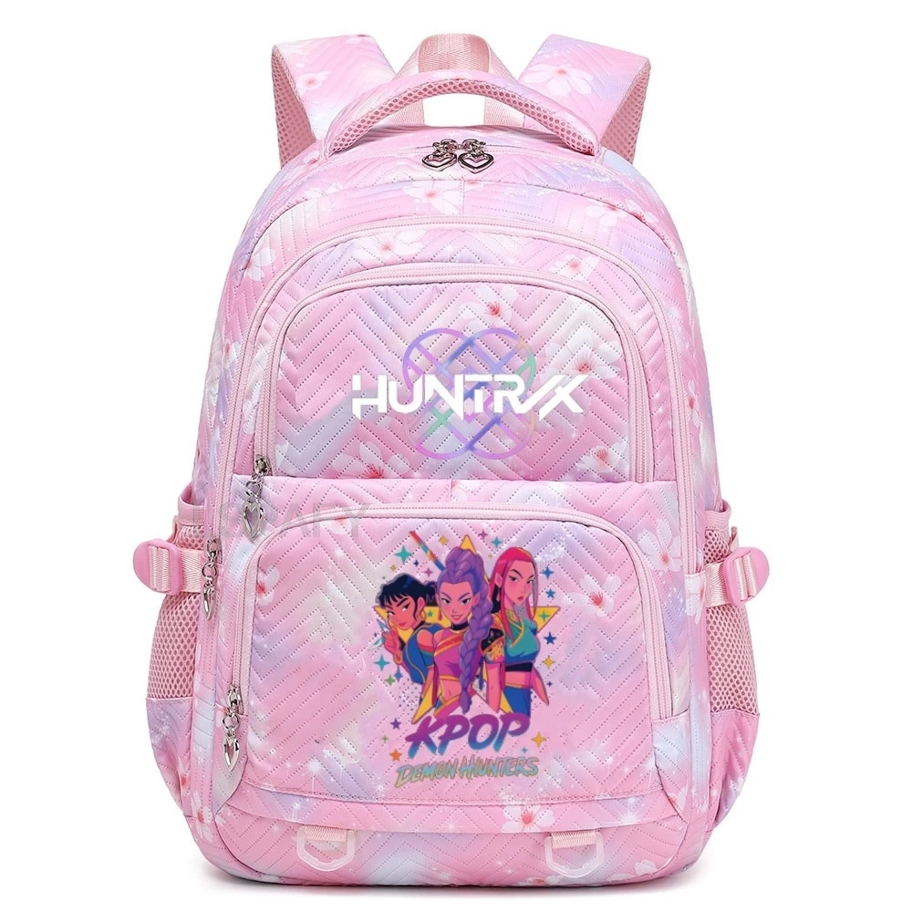 Hasbro KPop Demon Hunters Rucksäcke Rumi Mira Zoey HUNTR/X Saja Boys Kapazitäts-Laptop-Schultasche für Teenager-Mädchen Büchertasche Mochila Geschenk 10