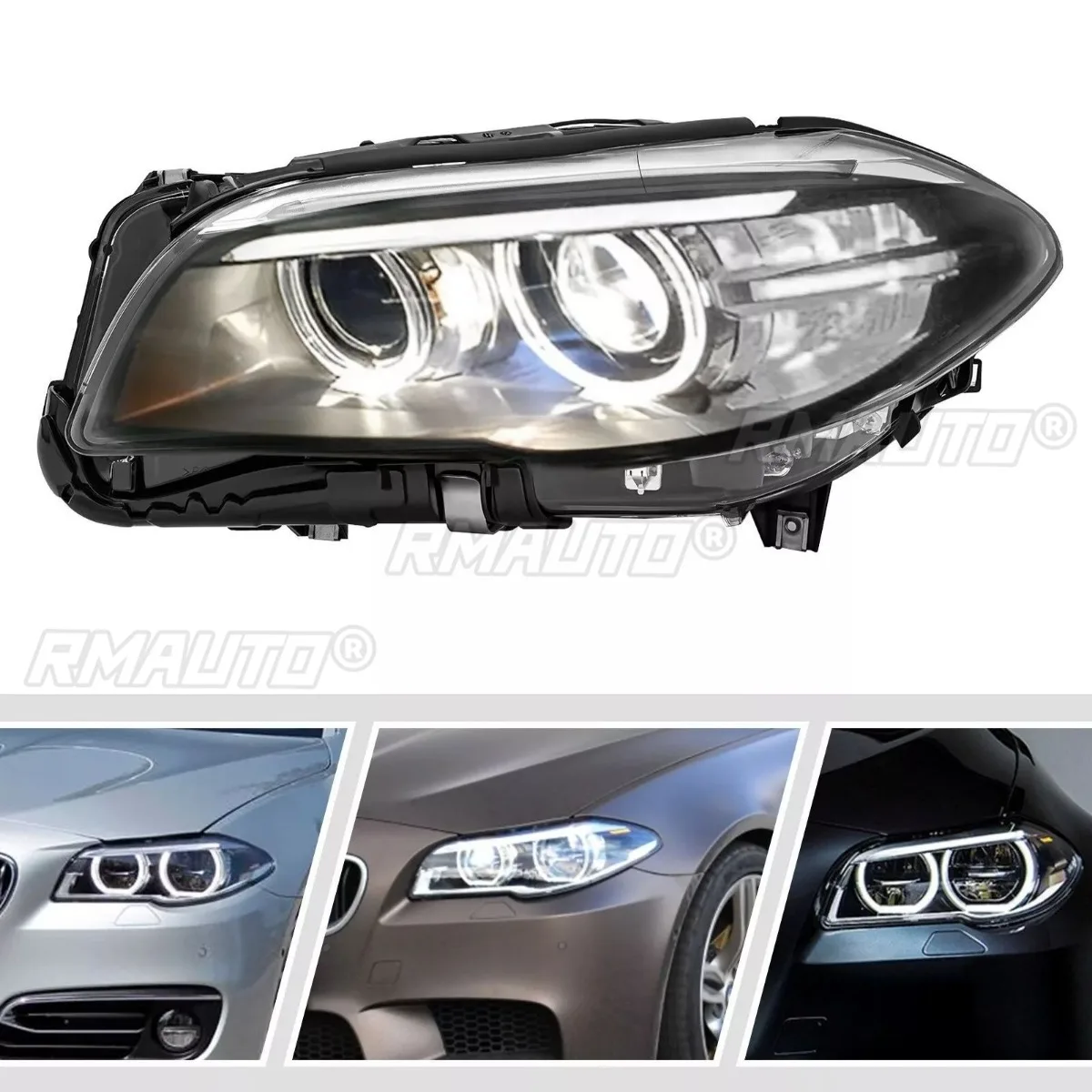 Left Right Fog Lamp LED Daytime Light Front LED Headlamp Assembly Wide Light Corner Lamp For 5 Series F10 F18 2014-2017