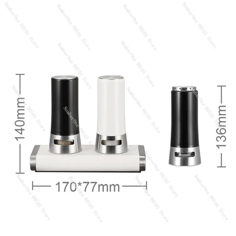 Restaurant Spice Powder Shaker, Cumin and Pepper Dispenser, Magnetic Automatic Opening Jar, Commercial Anti-Moisture Sealed