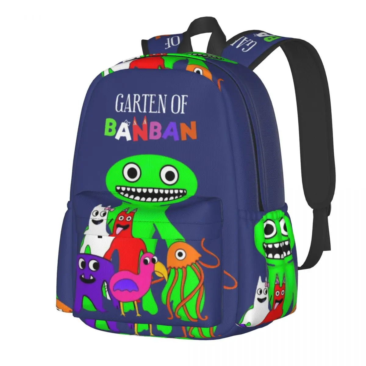 Garten Of Banban Backpack Rainbow Friends Boy Polyester Sport Backpacks Breathable Streetwear School Bags Rucksack