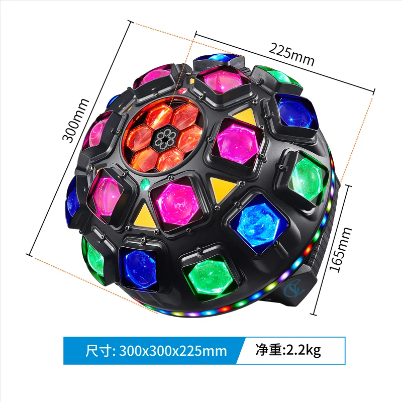 18 LED RGB Beam Moving Head Lights  Stage Effect Lighting With Lights Strips Voice Control DMX for Disco Party Concert Show