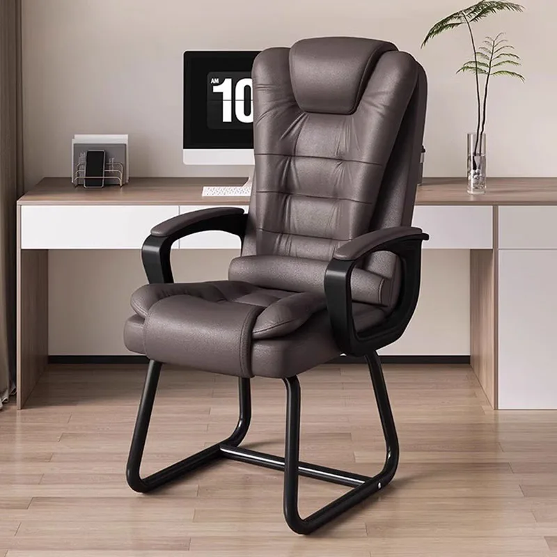 

Clients Designer Office Chair Modern Armchair Mobile Floor Computer Chair Ergonomic Lounge Foot Rest Sillas De Oficina Furniture