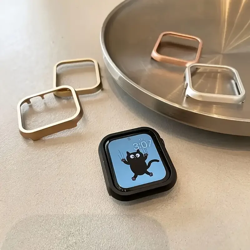 Metal Case for Apple Watch Ultra 2 Series 9 8 7 41mm 45mm Aluminium Alloy Bumper Cases for iWatch 6 5 4 SE 40mm 44mm Frame Cover