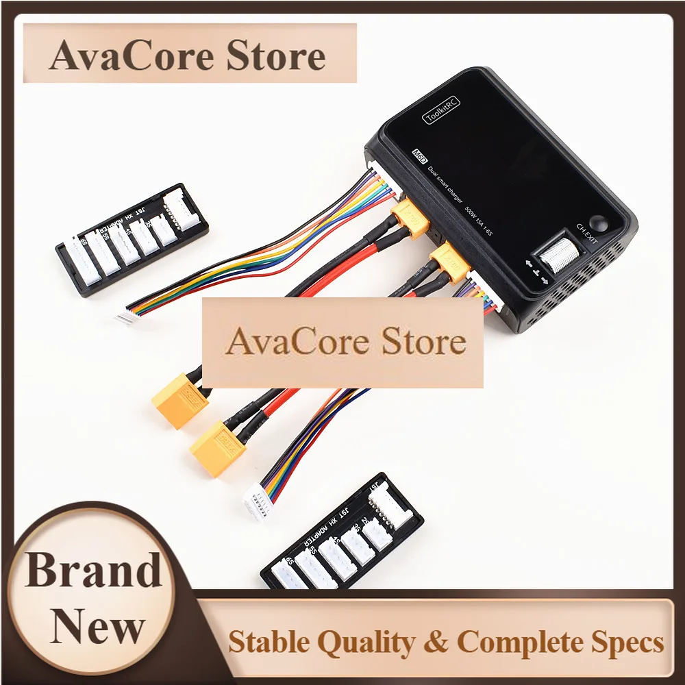 AvaCoreToolkitRC M6D 500W 15A DC Dual Channel MINI Smart Charger Discharger For 1-6S Lipo Battery RC FPV Drone Or With ADP100