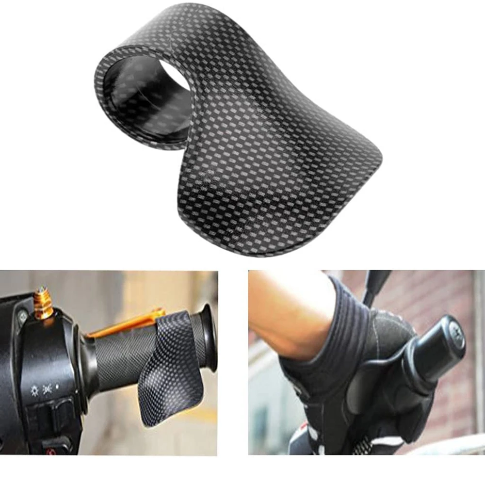 2Pcs Carbon Motorcycle Cruise Control Throttle Assist Wrist Rest