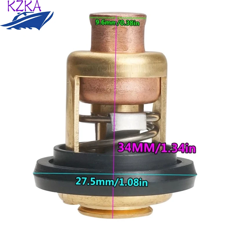 3R3-01030-0 Thermostat 3R3010300M 3NV-01030-0 3NV010300M 60℃ 140℉ For Tohatsu Outboard Engine MFS8-MFS30 Replaces Parts