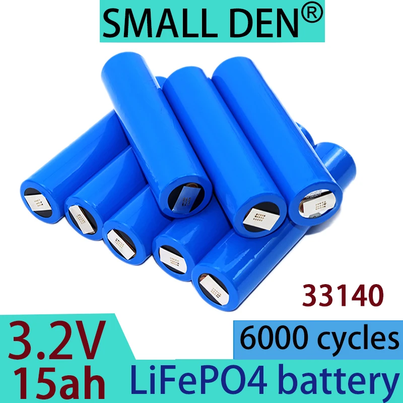 

new 33140 3.2V 15Ah rechargeable Lifepo4 battery 5C lithium iron phosphate 12V 24V electric scooter tricycle electric tool