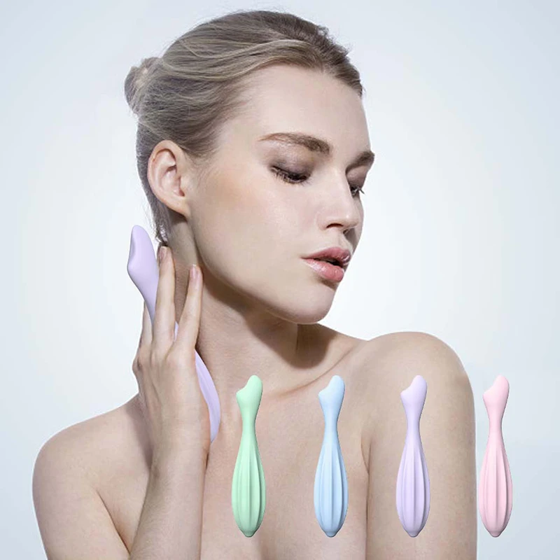 Facial Massage Roller Stick Silicone Face Massage Tool Skin Care Reduce Tiredness For Women Face Massager Shapes Face Curve Gift image 2