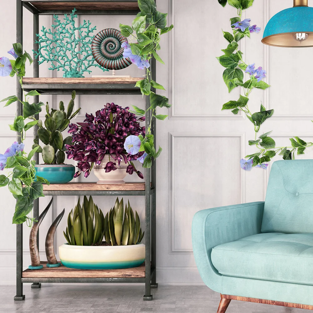 

2Pcs Realistic Artificial Flower Vine Garland Simulation Decorative Floral Hanging Wedding Party Home Decor Flower Garland