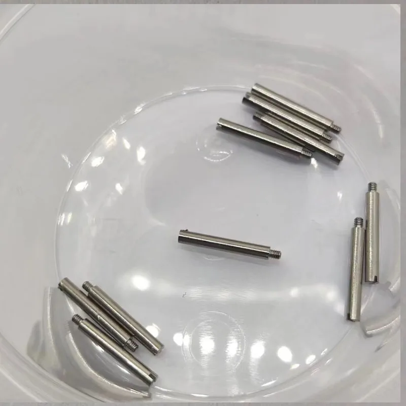 10pcs for Rolex watch straps, screw rods, oyster style log, earring, connecting rod, shaft, watch buckle, 1-shaped screw