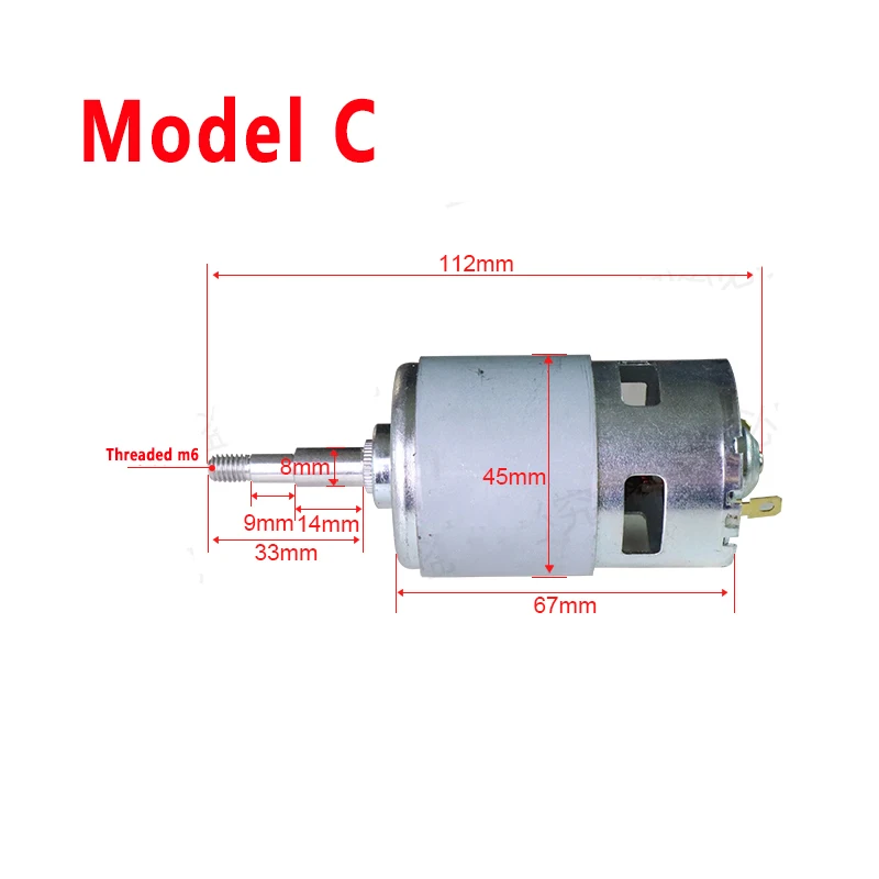 Moteur de soufflage de charge sans fil, dépoussiéreur au lithium, souffleur de suie industriel, DC 775, 18V à 21V