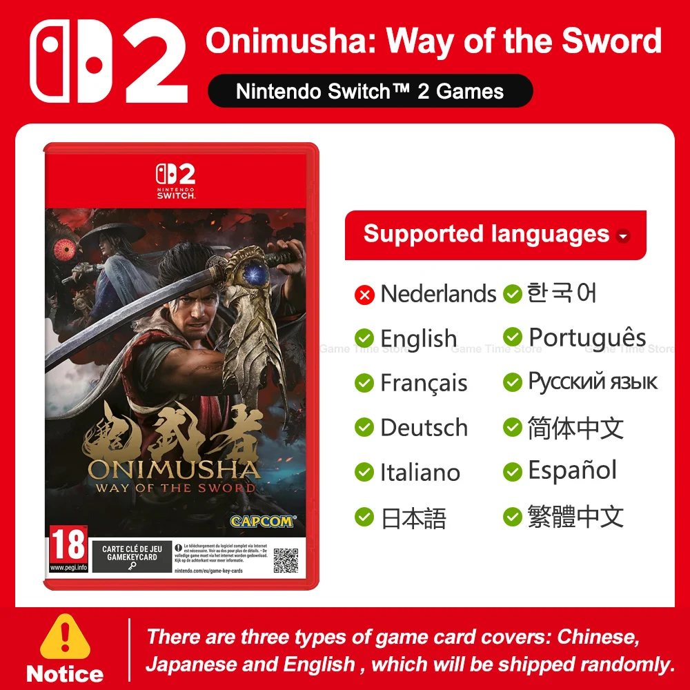 Onimusha Way of the Sword Nintendo Switch 2 Game 100% Nieuwe Fysieke Gamekaart Actie Game voor Switch 2 Game Console