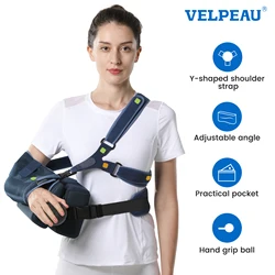 VELPEAU Shoulder Abduction Sling With Pillow for Rotator Cuff Surgery and Recovery, Medical Shoulder Immobilizer Fits Both Arms