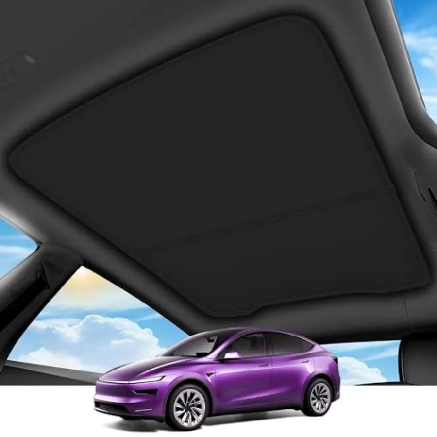 

2026 Upgrade Sunshade Roof For 2025 2026 [No-Gap/Sag-Free] Heat Insulation Glass Roof Sunshade Sunroof for Accories 2026 2025