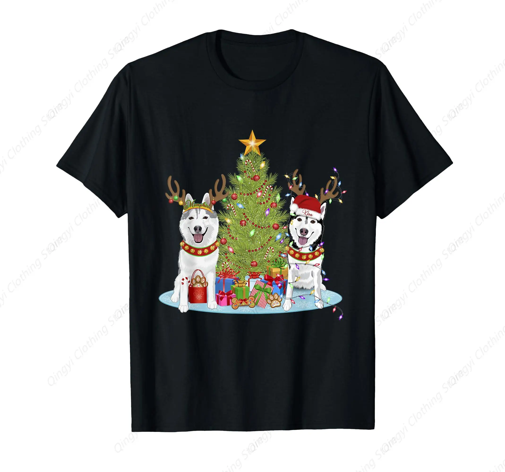 

Siberian Husky Christmas Tree with Presents T-Shirt