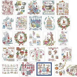 Szycie z serii haft krzyżykowy ścieg 11CT 14CT 18CT DIY haft krzyżykowy zestaw do szycia zestawy do robótek ręcznych