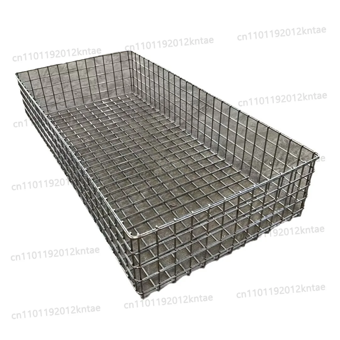 Stainless steel storage basket - rustproof, multi-purpose  square laundry hamper, fruit & vegetable storage - customizable