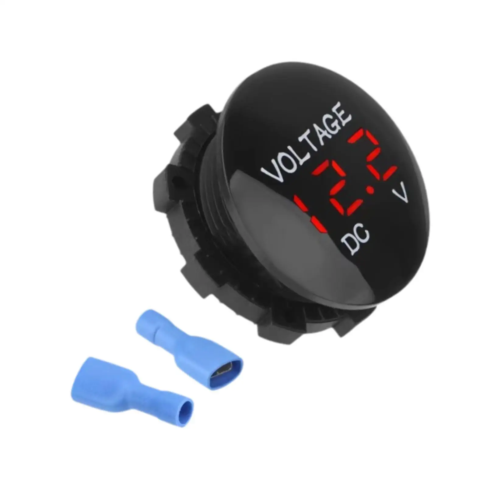 Vehicle Voltage Meter Tester Replacement High Performance Digital Electric Meter for Motorcycle Boat Car