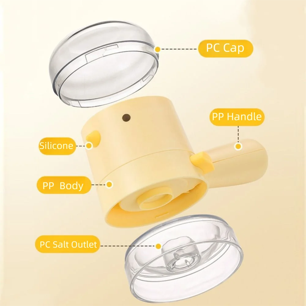Creative Cartoon Spice Dispenser Chicken Shape Quantitative Measuring BBQ Seasoning Bottle Sealed Lid Refillable