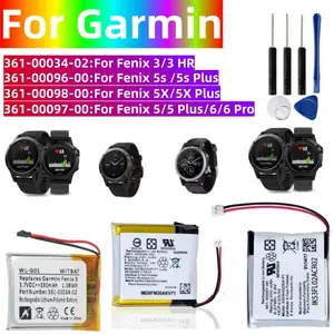 Bilashmart BackShell Battery 361 00097 00 361 00098 00 361 00096 00 Garmin Fenix 3 HR 5S 5F 5 Plus 6X 6 Pro 5X Forerunner 935 945 Approach S6