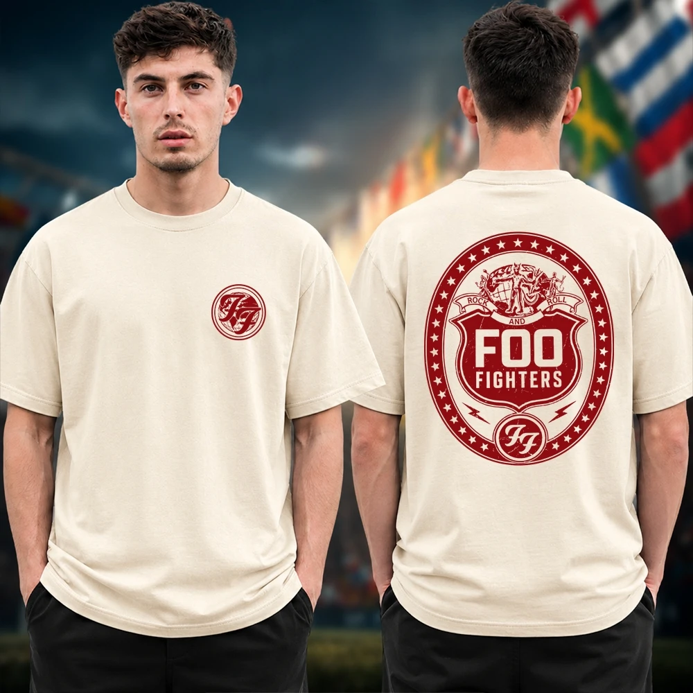 Foo Fighters Take Cover Tour 2026 Graphic Merch Tshirt 100%Cotton Unisex Men‘s Women's T-Shirt Y2k Popular Casual Tee Streetwear