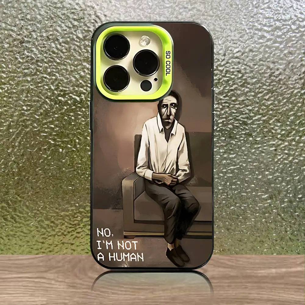 دخيل لا أنا لست حافظة هاتف بشري لهاتف آيفون 16,15,14,13,12,11,Pro,XS,Max,Plus,Mini,SE Green Candy Matte غطاء مقاوم للصدمات