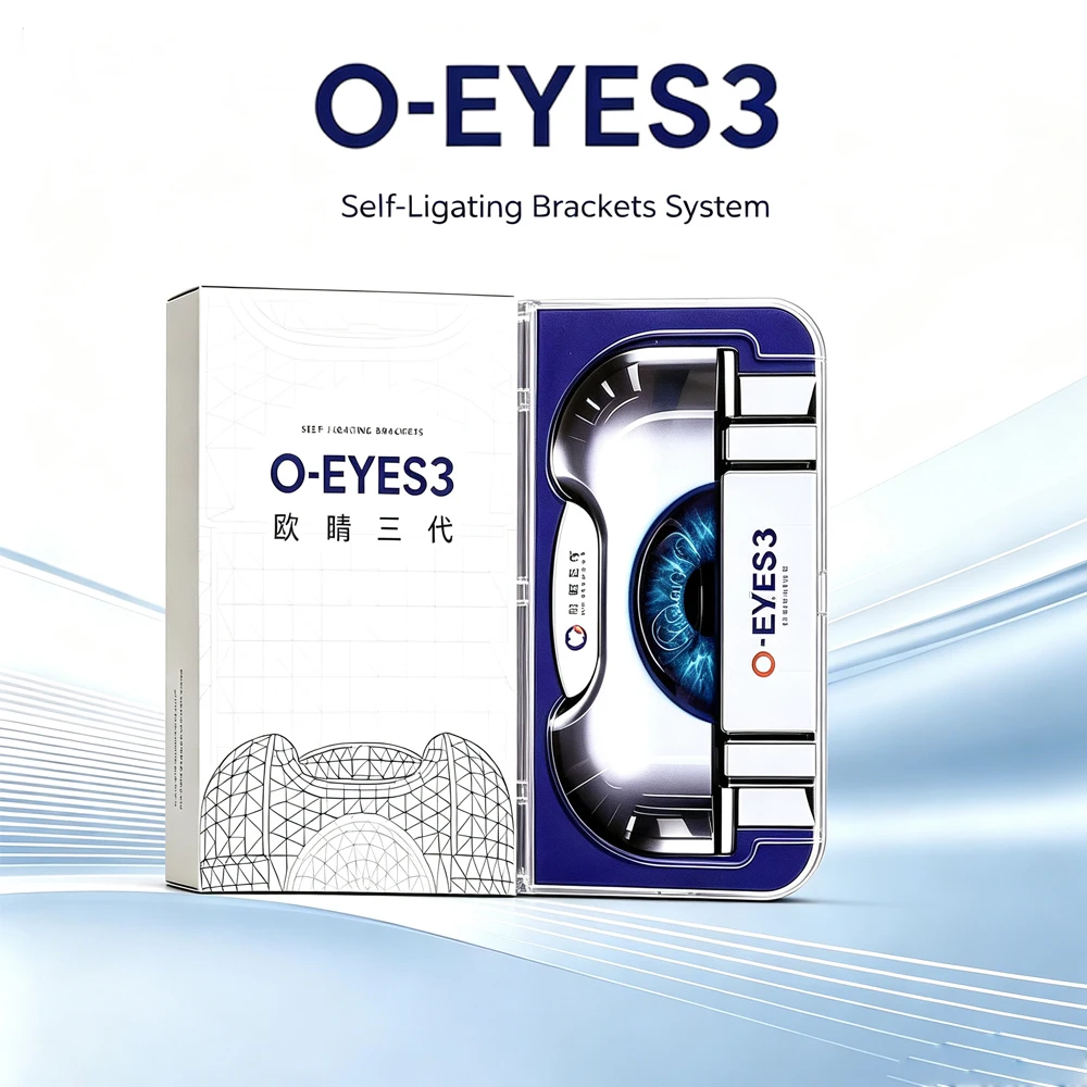 O-EYES3 OCG III Metal Self-Ligating Brackets Square Round MBT 3#hooks Low Friction Dental Orthodontic Brackets