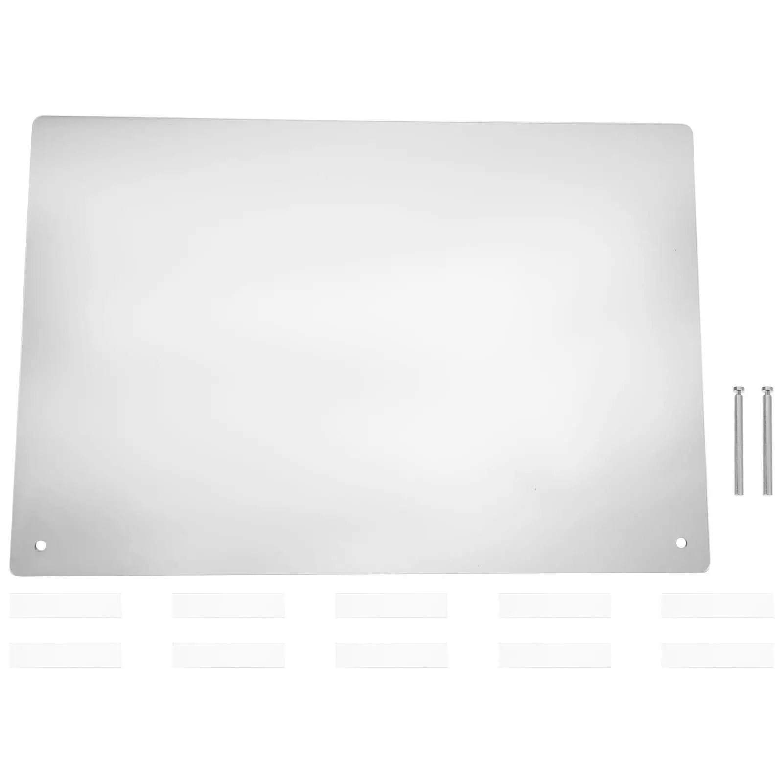 

1Set Acrylic Nail Tip Display Board Transparent with Stainless Steel Bracket 50 Display Strips for Home Nail Salon Use