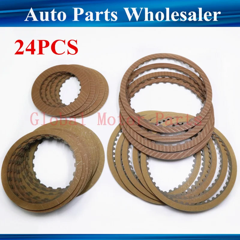 

24 PCS 01M 01N Transmission Friction Kit Rebuild Clutch Friction Plate Kit For VW