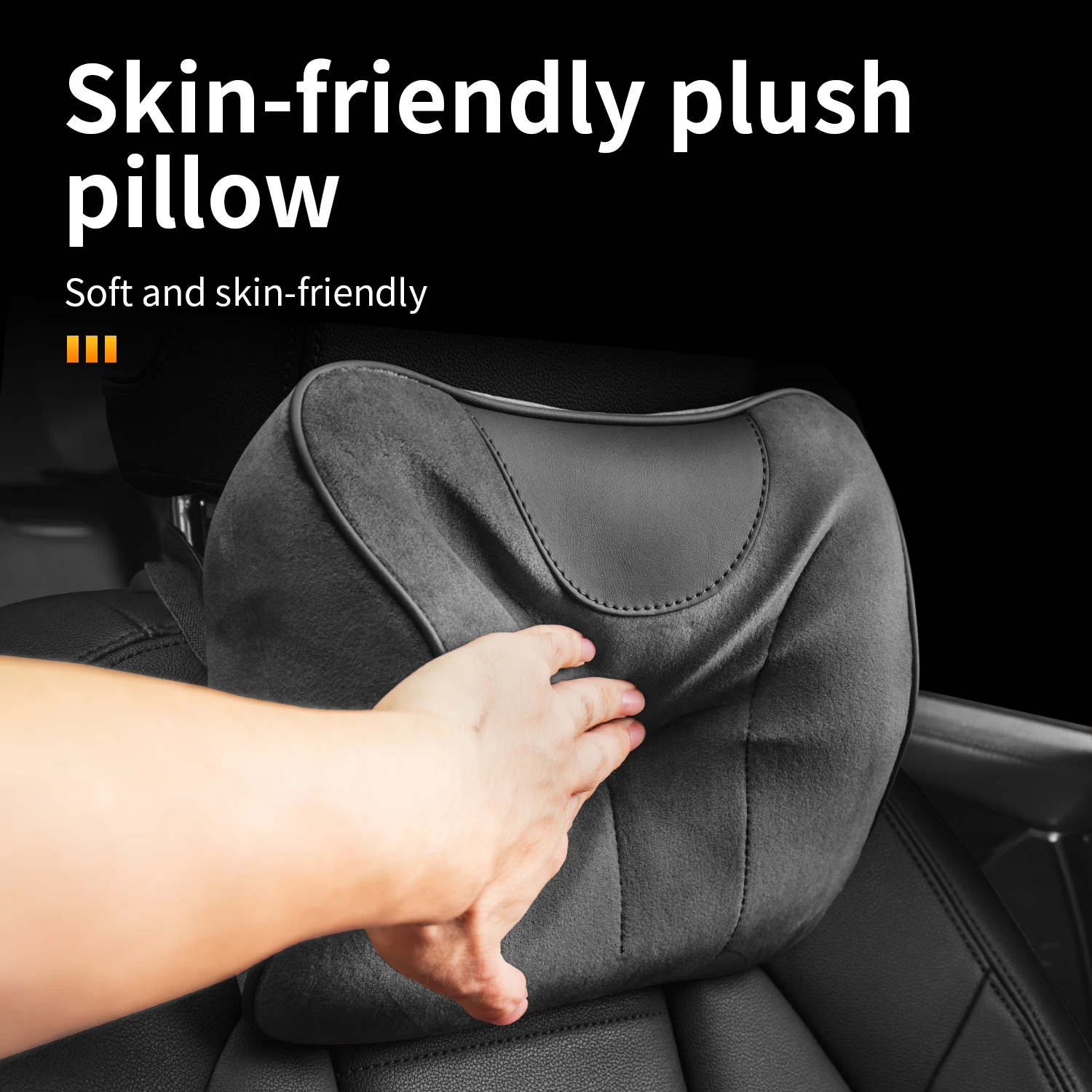 

Comfortable and skin friendly car seat plush neck pillow suitable for Volkswagen Passat/Touran/Tiguan/Teramont/Phaeton/Touareg