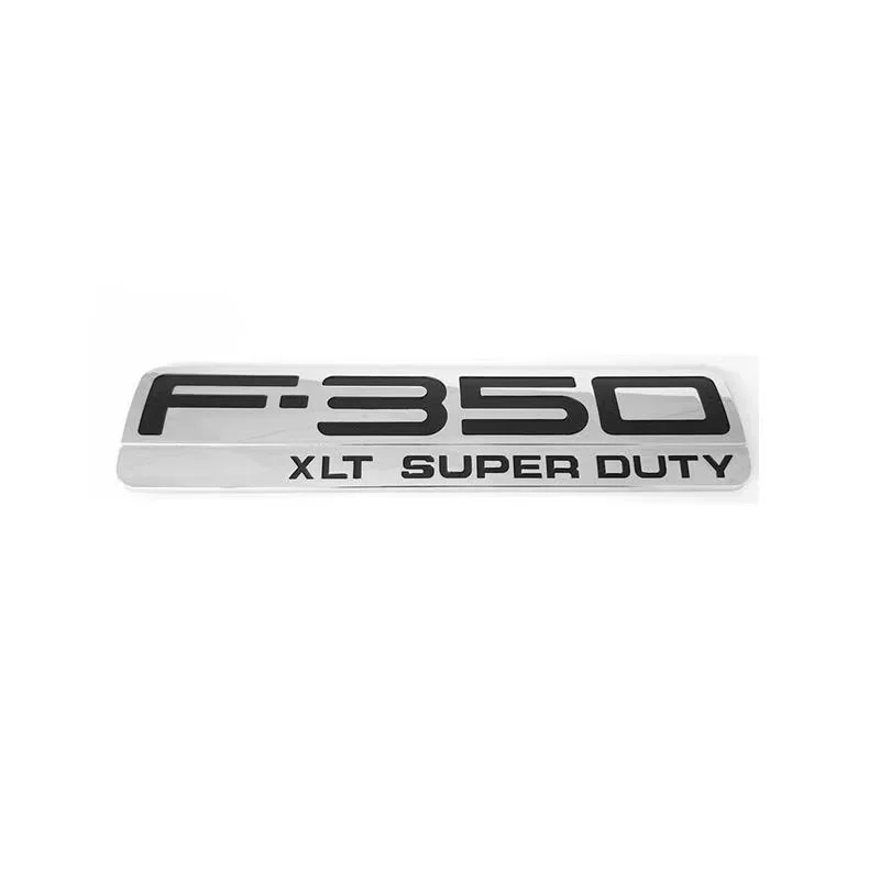 

Chrome Color ABS Plastic Car Sticker For F350 F-350 F-350XLT F350XLT Super Duty Emblem Badge Embleme Emblema With 2pins