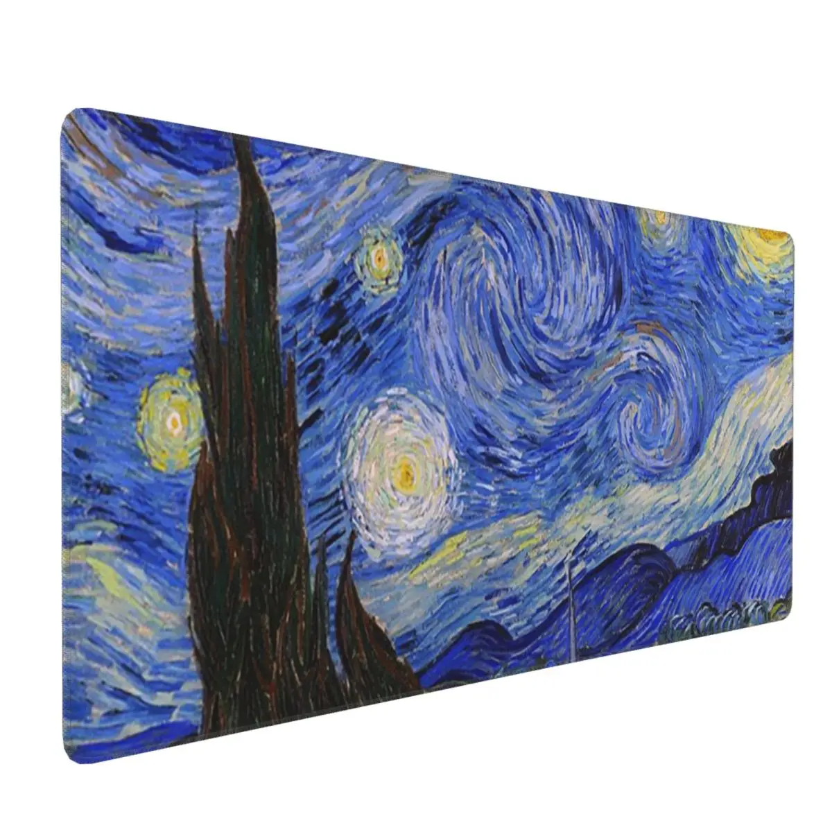 Large Mouse Pad Van Gogh Art Style Starry Night Gamer PC Laptop Mats Keyboard Carpet Computer Gaming Office Accessories Desk Mat