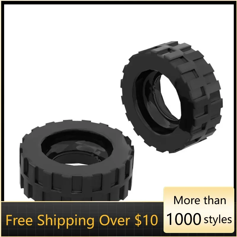 

10 шт., высокотехнологичные сборные частицы 92409, маленькие шины, кирпичные строительные блоки, комплект сменных деталей, игрушки для детей, подарки